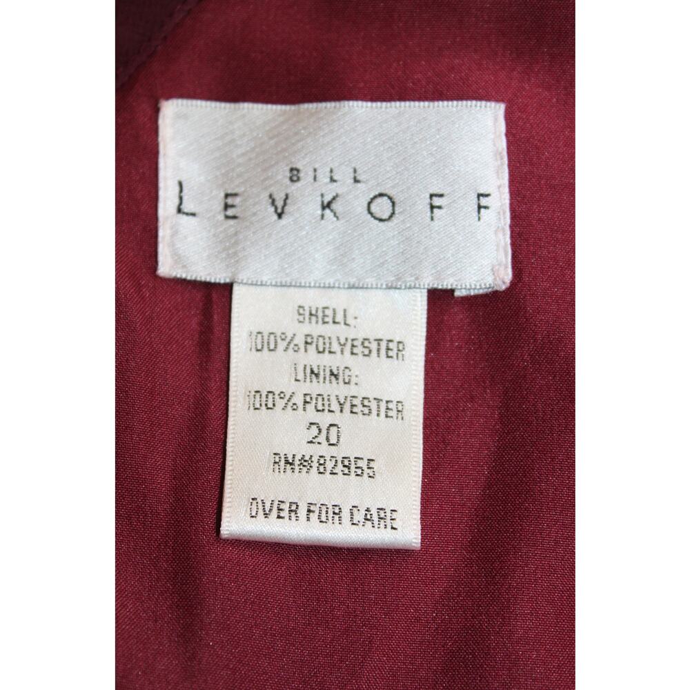 Bill Levkoff Eggplant Purple One Shoulder Bridesmaid Prom Evening Maxi Gown - Picture 9 of 10